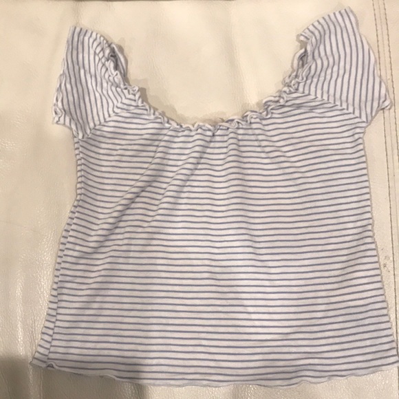Brandy Melville Tops - Brandy Melville Jessie Striped Off Shoulder Top